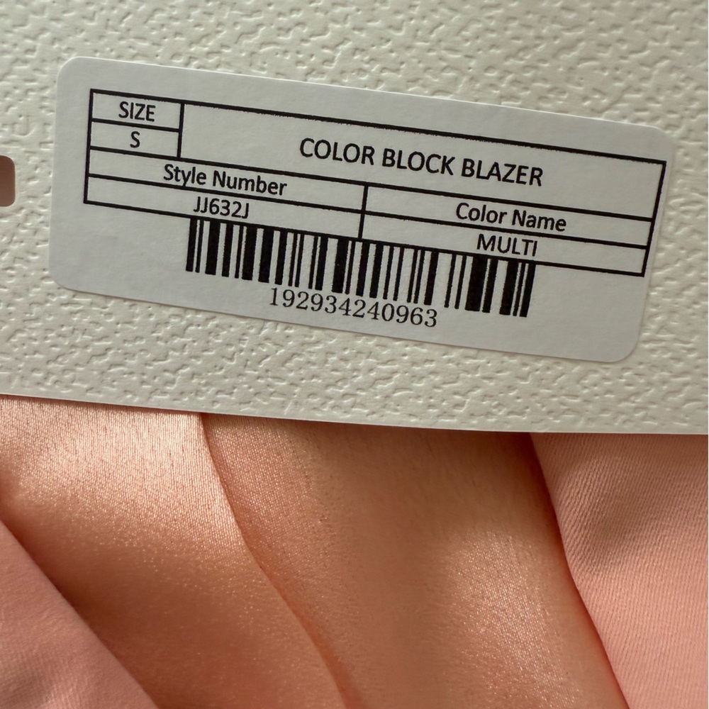 NWT - Endless Rose - Pastel Colorblock Longline Blazer - Size Small - Picture 7 of 12